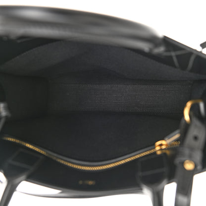 Celine Canvas Calfskin Small Vertical Cabas Black 5 of 12