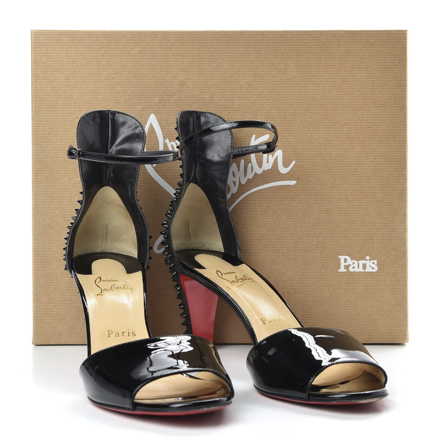 Patent Nappa Trezanita 70 Sandals 40 Black