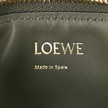 Loewe Calfskin Embossed Repeat Coin Card Holder Avocado Green 6 of 12