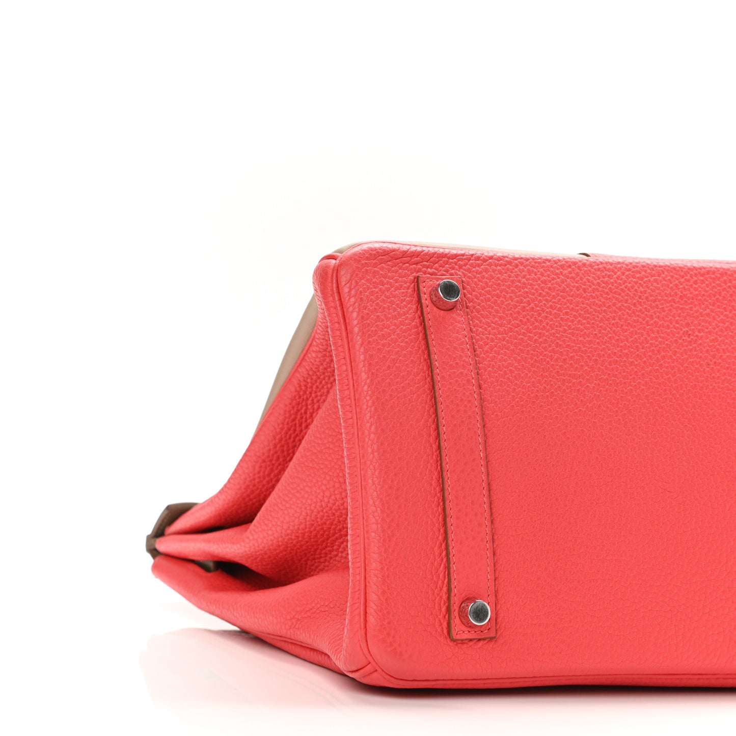 Taurillon Clemence Swift Tri-Color Birkin 35 Rose Jaipur Argile Etoupe