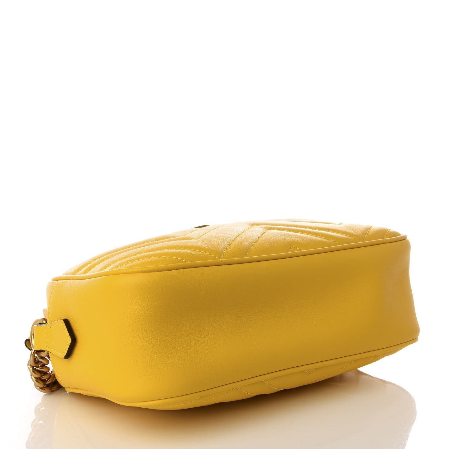 Calfskin Matelasse Small GG Marmont Chain Shoulder Bag Stone Topaz