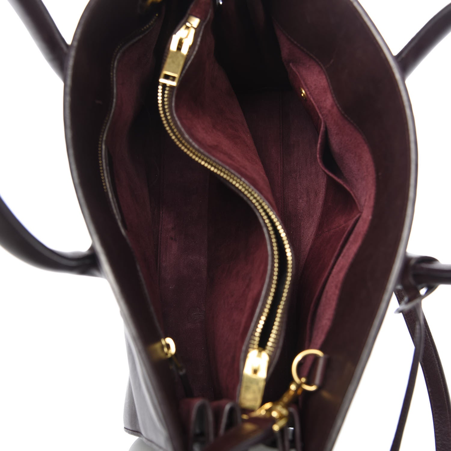 Saint Laurent Calfskin Small Sac De Jour Bordeaux 4 of 14