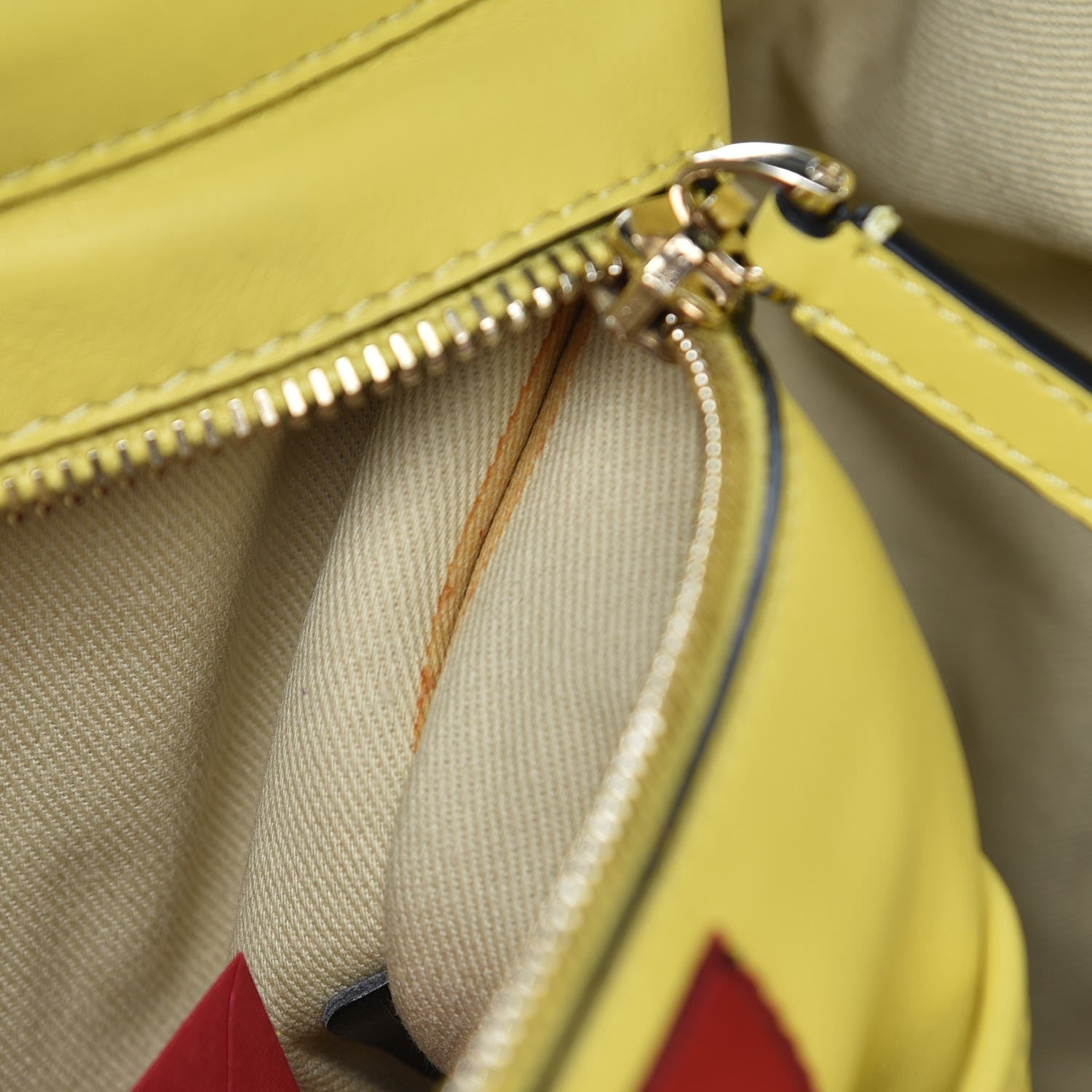 Valentino Garavani Vitello Medium Rockstud Tote Yellow 7 of 7
