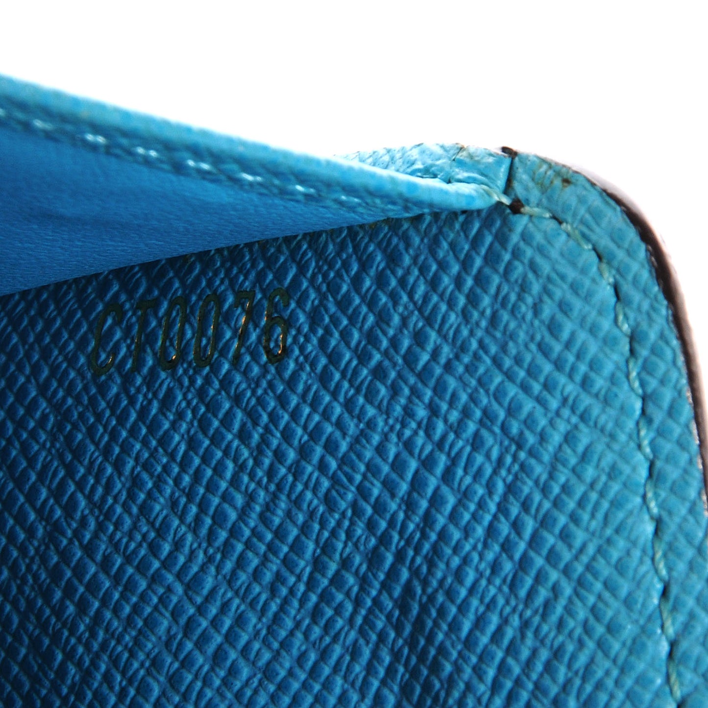 Monogram Groom Compact Zip Wallet Blue