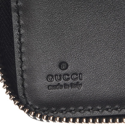 Gucci Guccissima Signature Zip Around Organizer Wallet Black 6 of 8