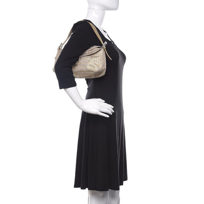 Fendi Metallic Zucchino Baguette Gold Silver 2 of 9