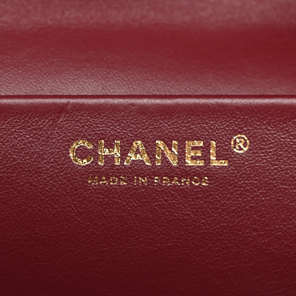 Grained Calfskin Small Souplissimo Maxi Flap Burgundy
