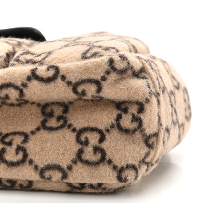 Gucci Covered Wool GG Monogram Childrens Tote Beige Ebony 10 of 10