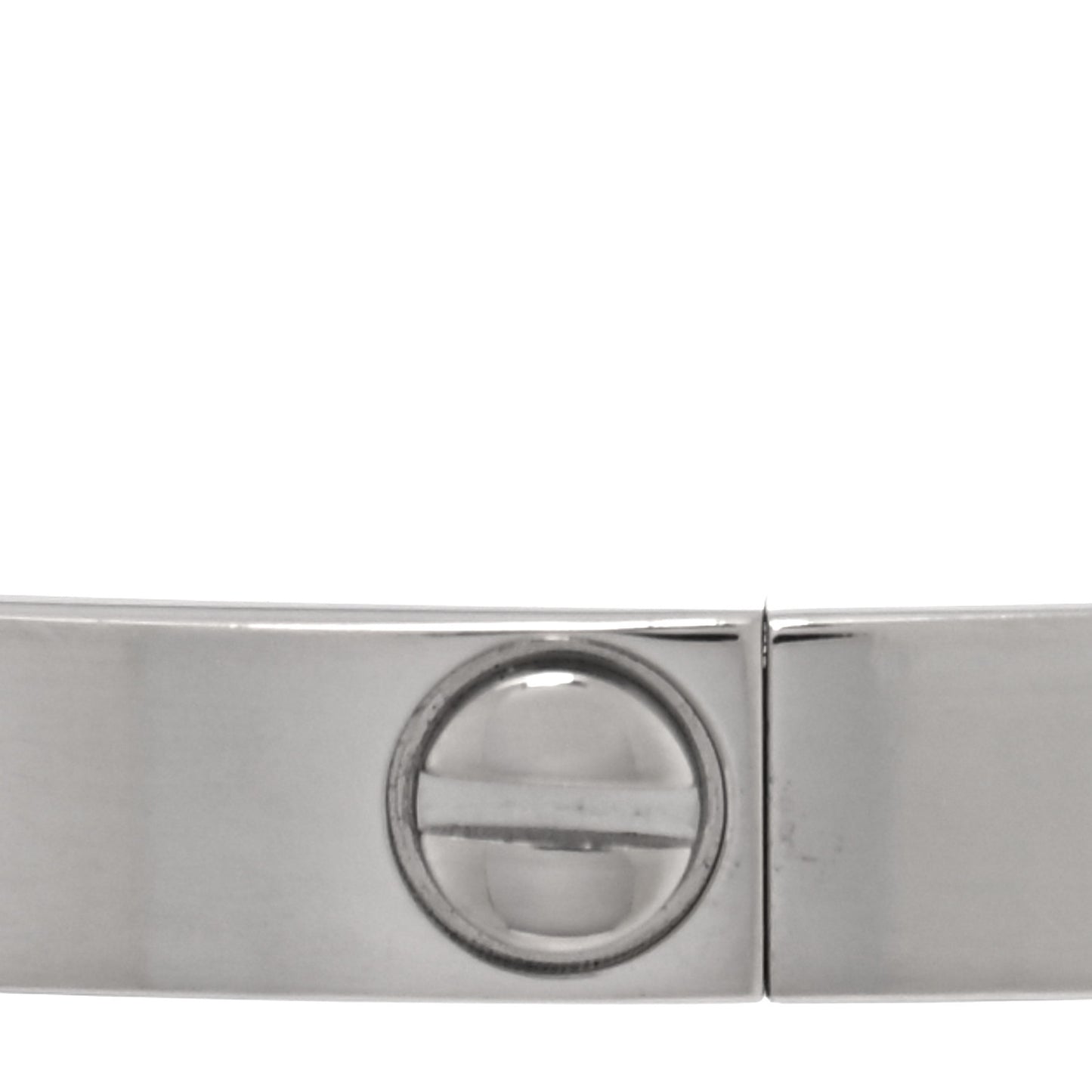 18K White Gold Small LOVE Bracelet 19
