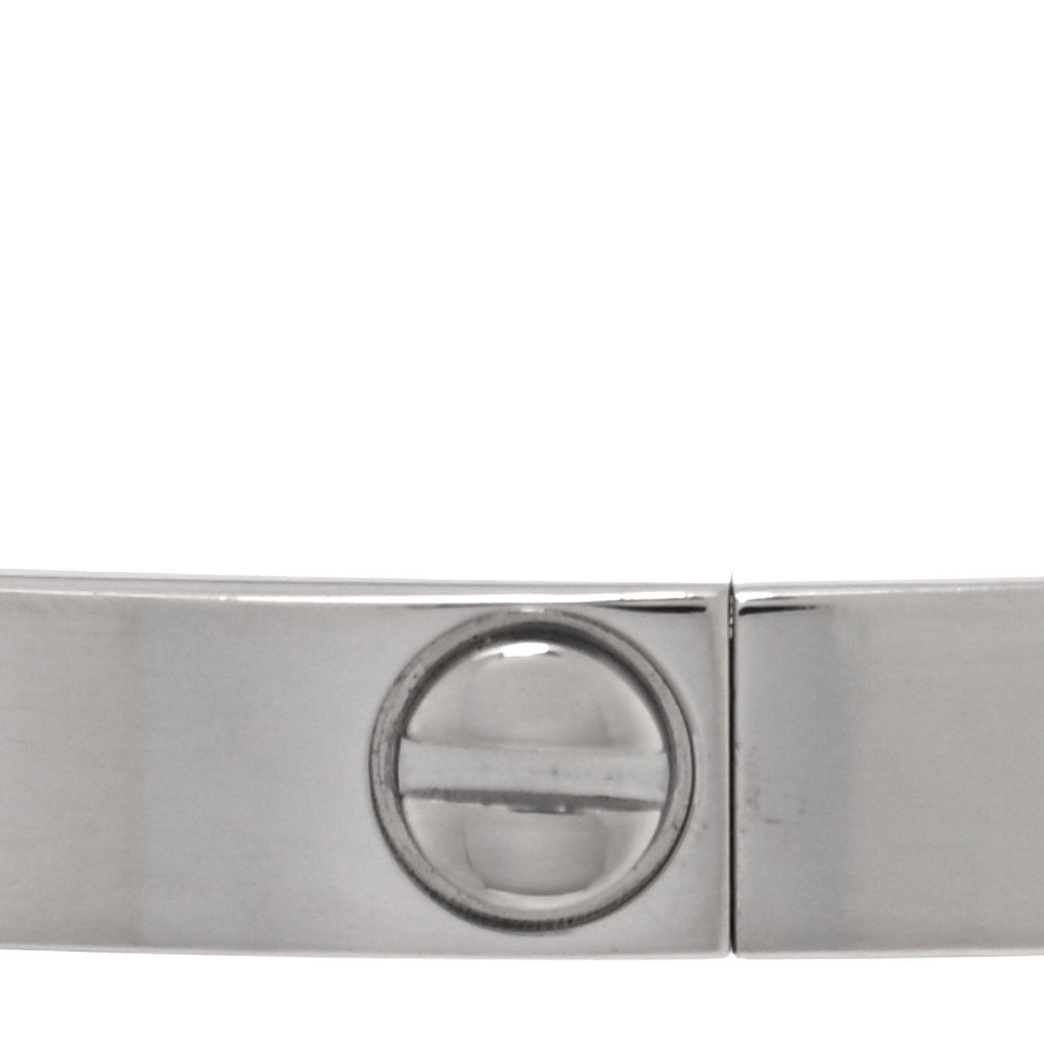 Cartier 18K White Gold Small LOVE Bracelet 19 5 of 7