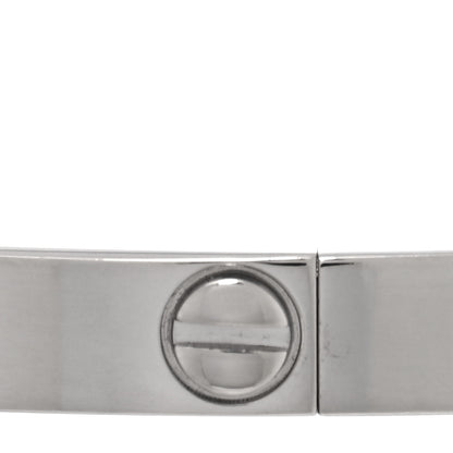 Cartier 18K White Gold Small LOVE Bracelet 19 5 of 7