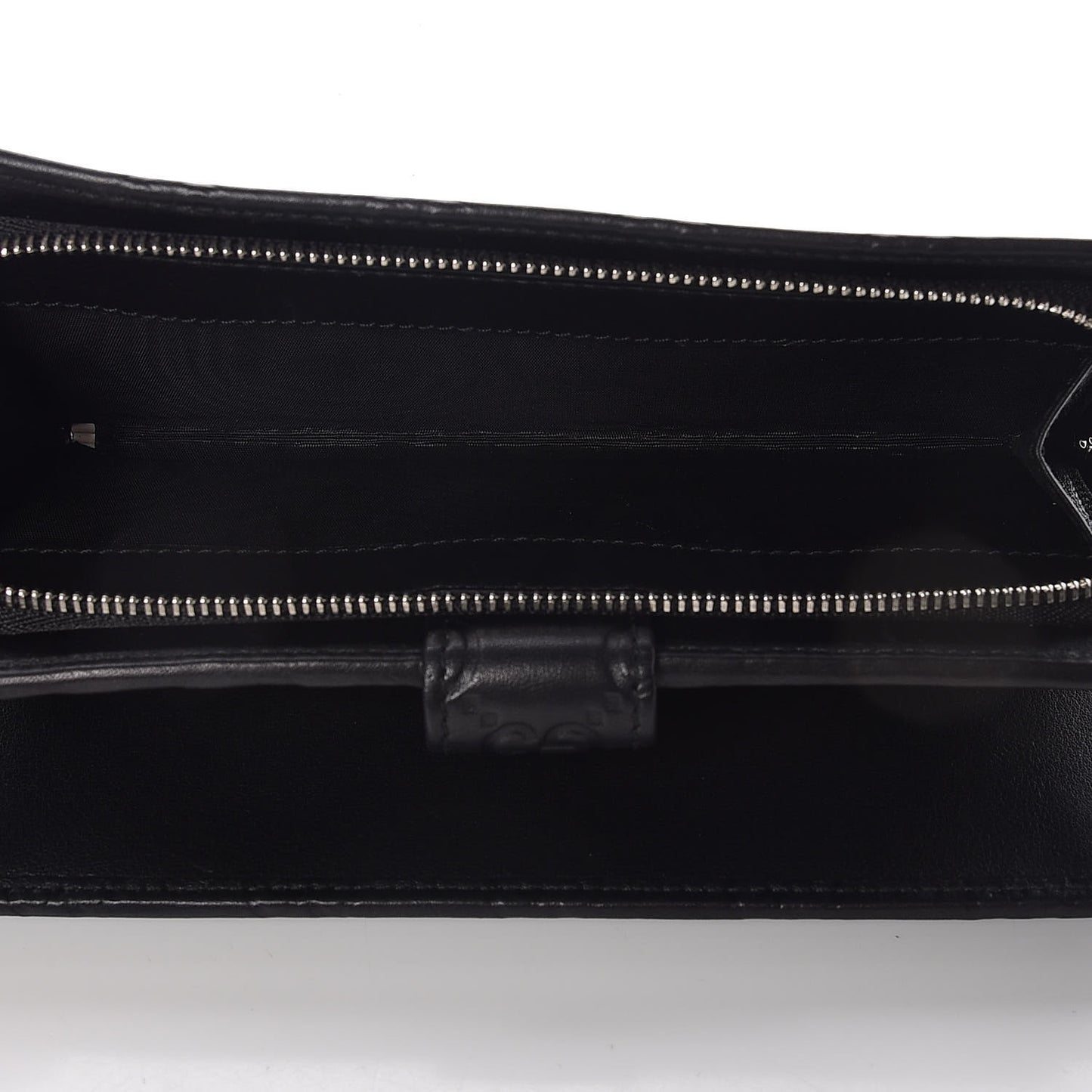 Guccissima Twins Continental Flap Wallet Black