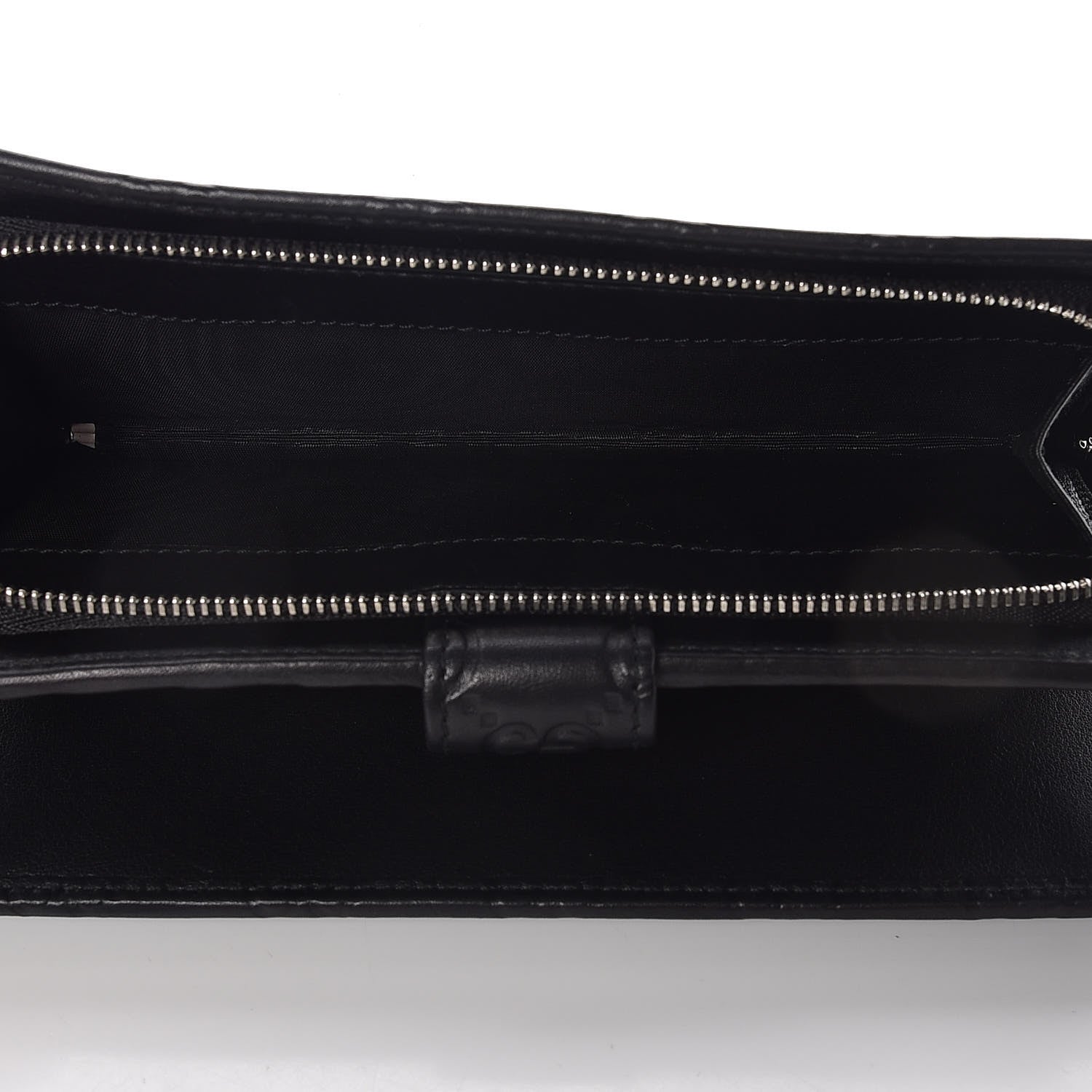 Gucci Guccissima Twins Continental Flap Wallet Black 6 of 11