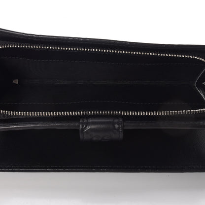 Gucci Guccissima Twins Continental Flap Wallet Black 6 of 11