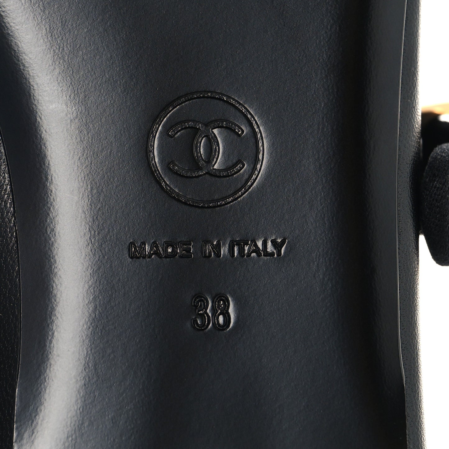 Lambskin Mary Jane Flats 38 Black