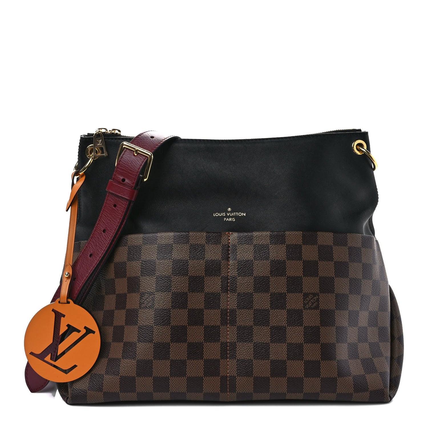 Louis Vuitton Damier Ebene Calfskin Maida Black 1 of 11