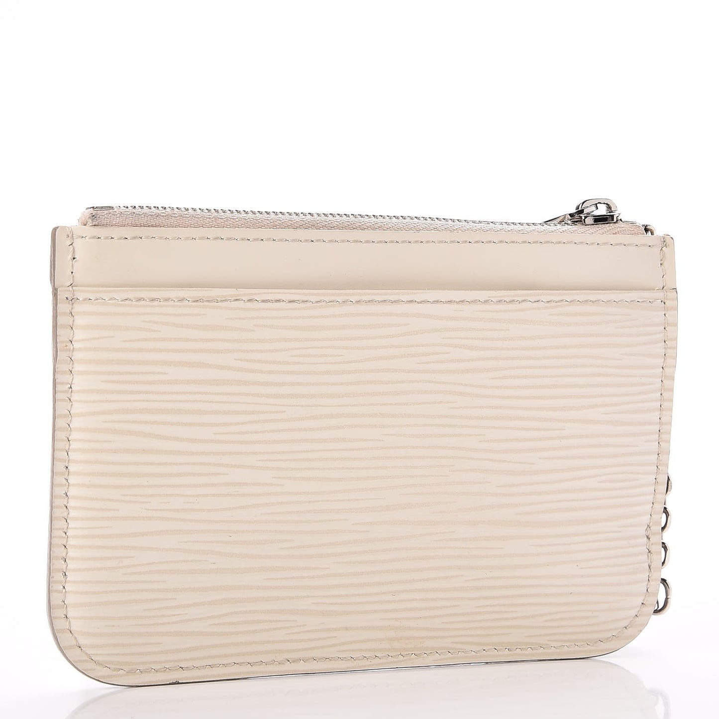 Epi Key Pouch Ivory