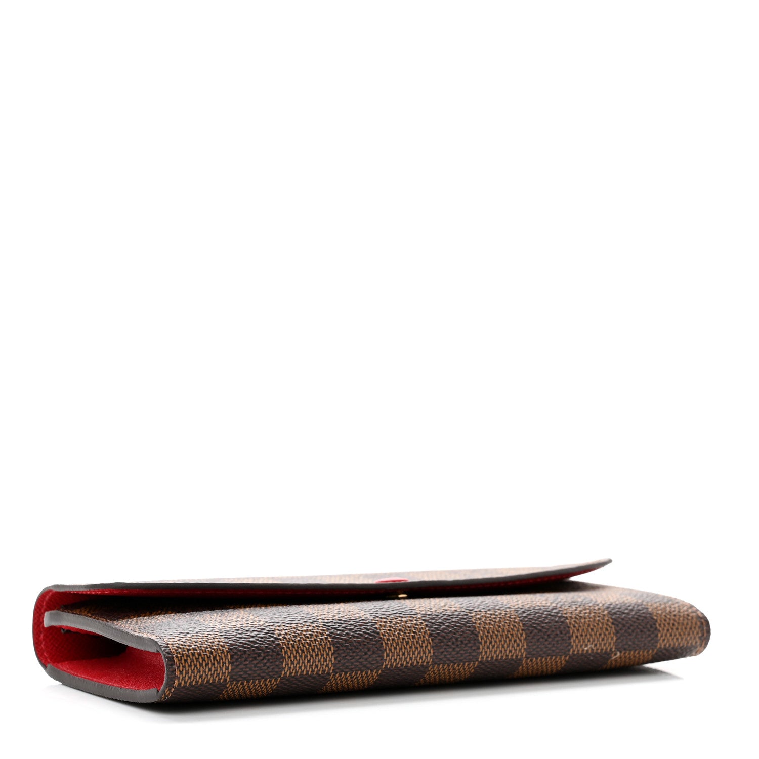 Louis Vuitton Damier Ebene Emilie Wallet Red 5 of 8
