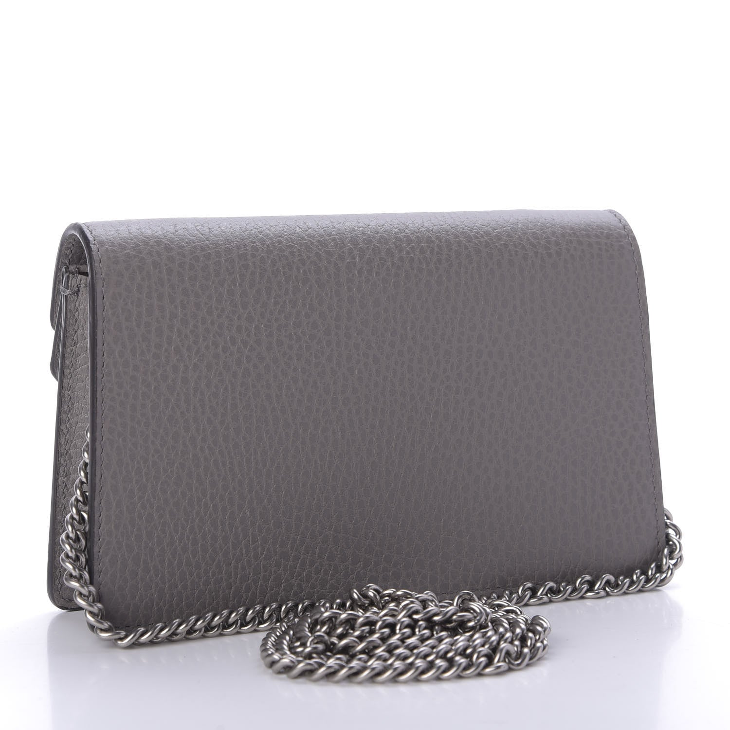 Gucci Dollar Calfskin Crystal Super Mini Dionysus Shoulder Bag Dusty Grey Black Diamond 3 of 9