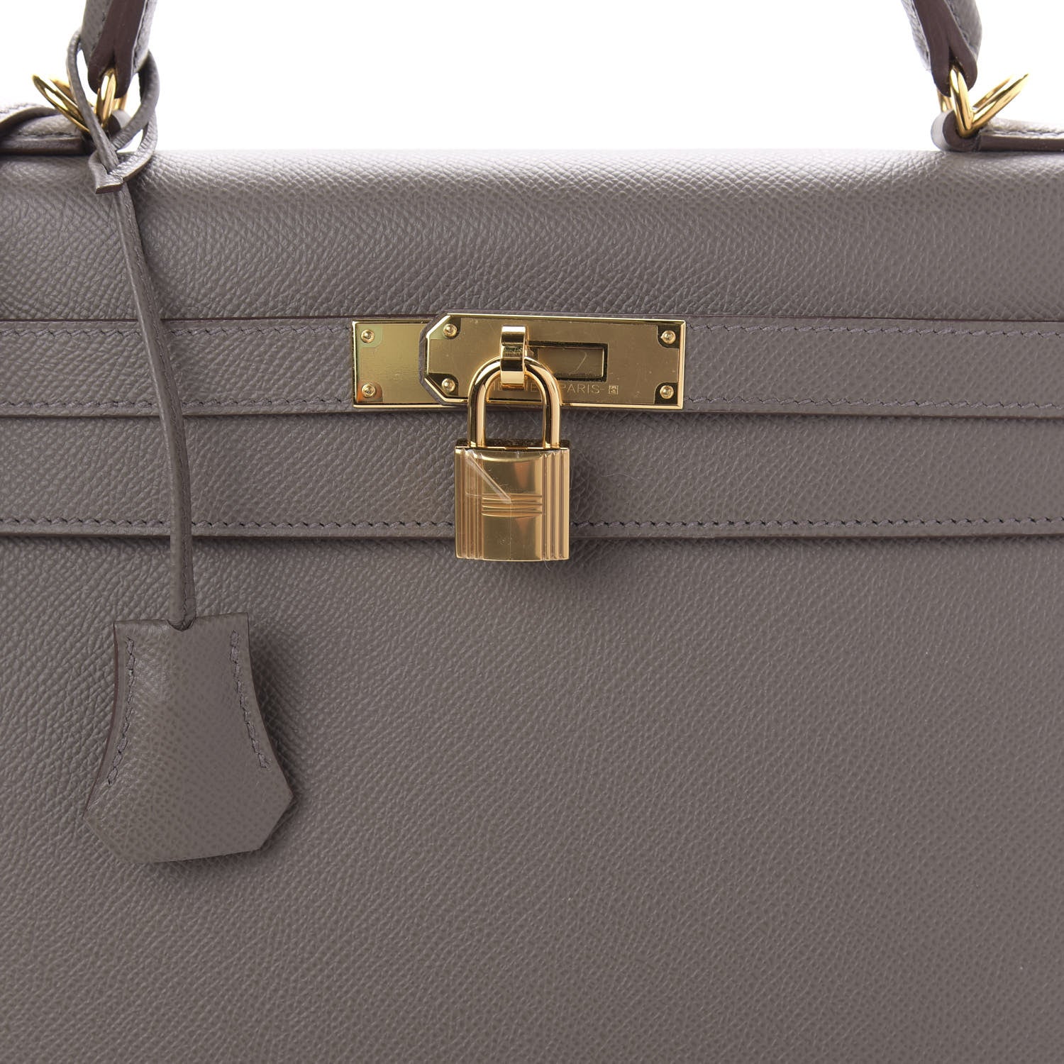 Hermes Epsom Kelly Sellier 32 Etain 10 of 11