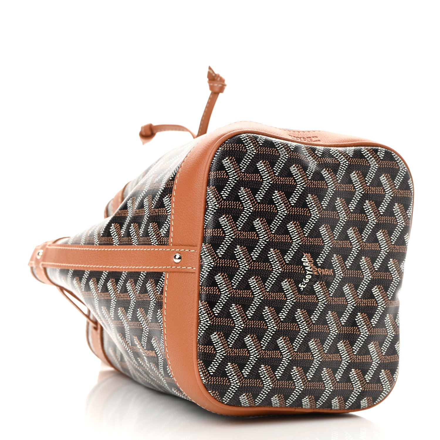 Goyard Goyardine Petit Flot Bucket Bag PM Black Gold 4 of 9