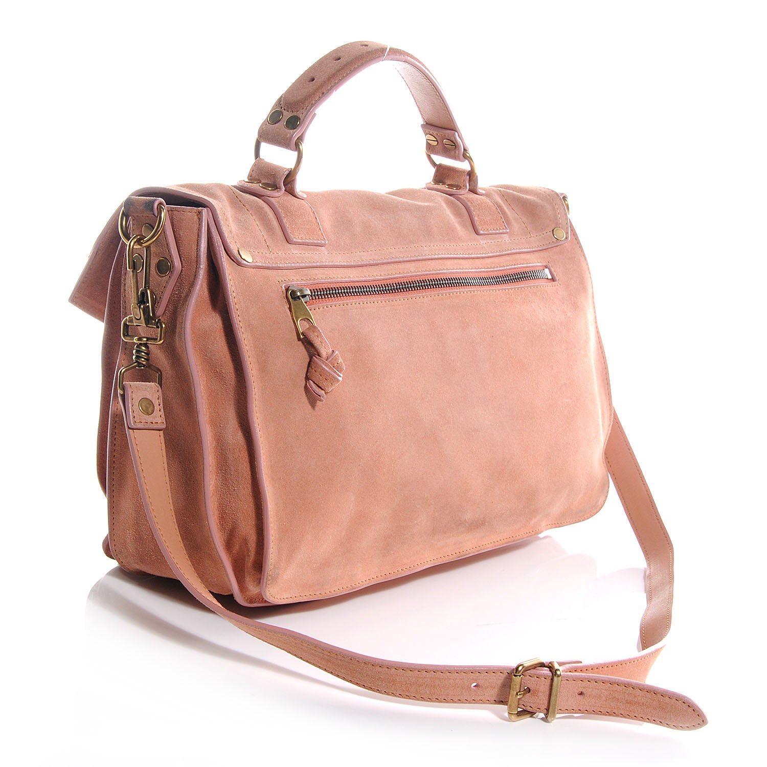 Proenza Schouler Suede PS1 Medium Satchel Rose 3 of 11