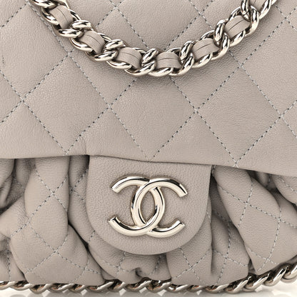 Chanel Washed Lambskin Quilted Mini Chain Around Flap Taupe 7 of 10