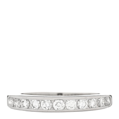 Tiffany Platinum Diamond .33ctw Half Circle Wedding Band Ring 50 5.5 1 of 5