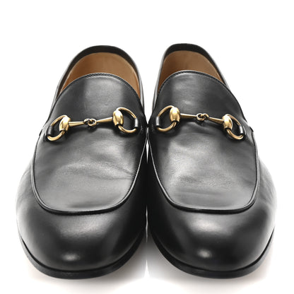 Gucci Betis Glamour Calfskin Horsebit Mens Jordaan Loafers 9 Black 3 of 10