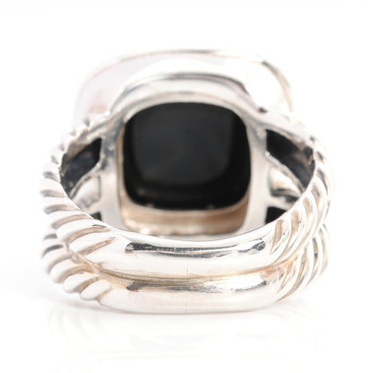 David Yurman Sterling Silver Diamond Black Onyx 11mm Albion Ring 50 5.5 3 of 10