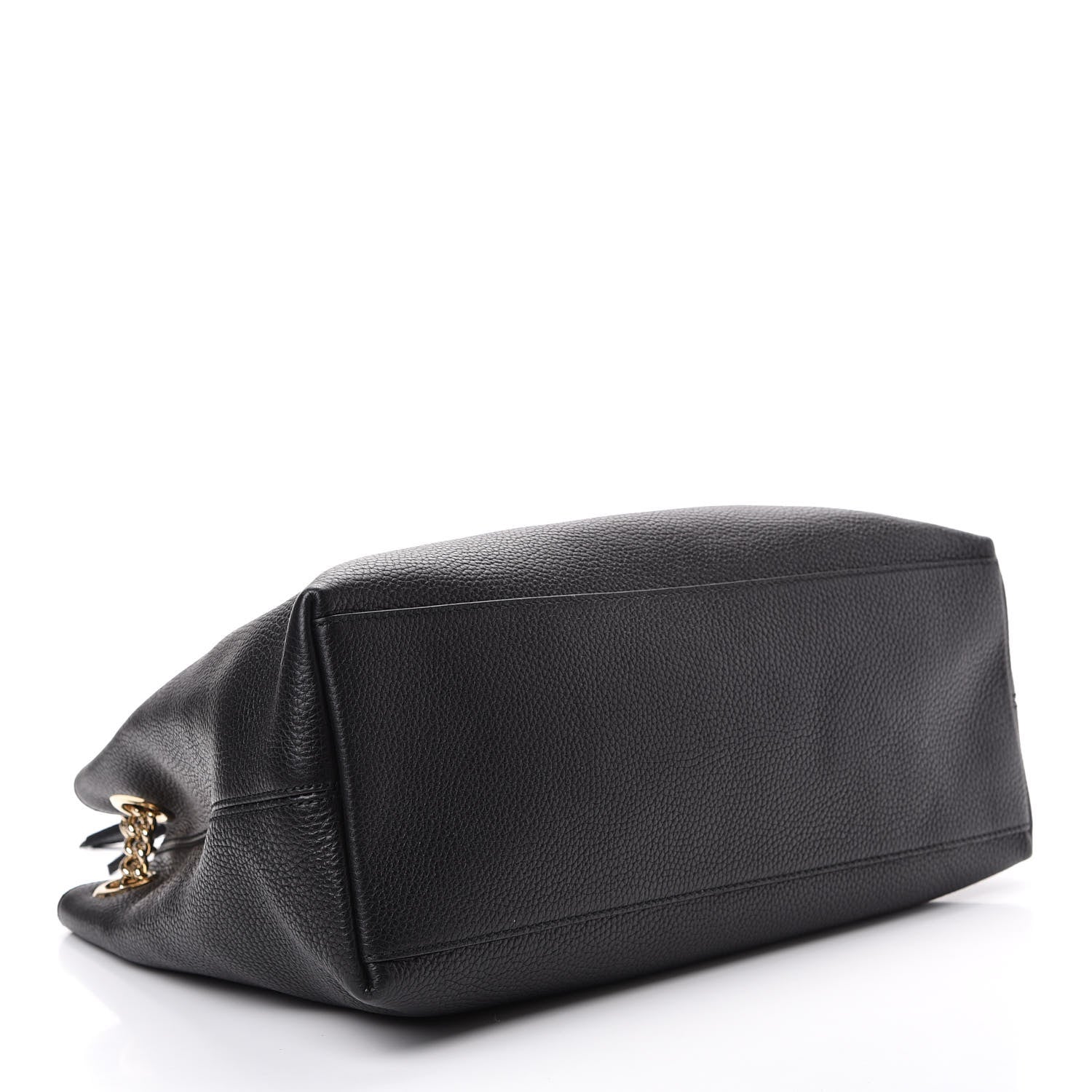 Gucci Pebbled Calfskin Medium Soho Chain Shoulder Bag Black 3 of 9
