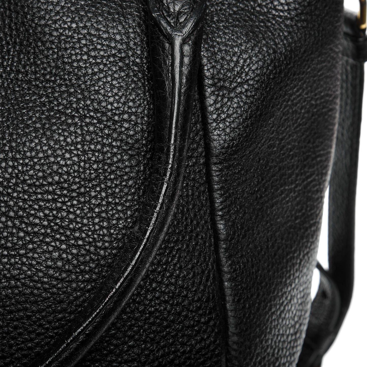 Deerskin Shoulder Bag Black