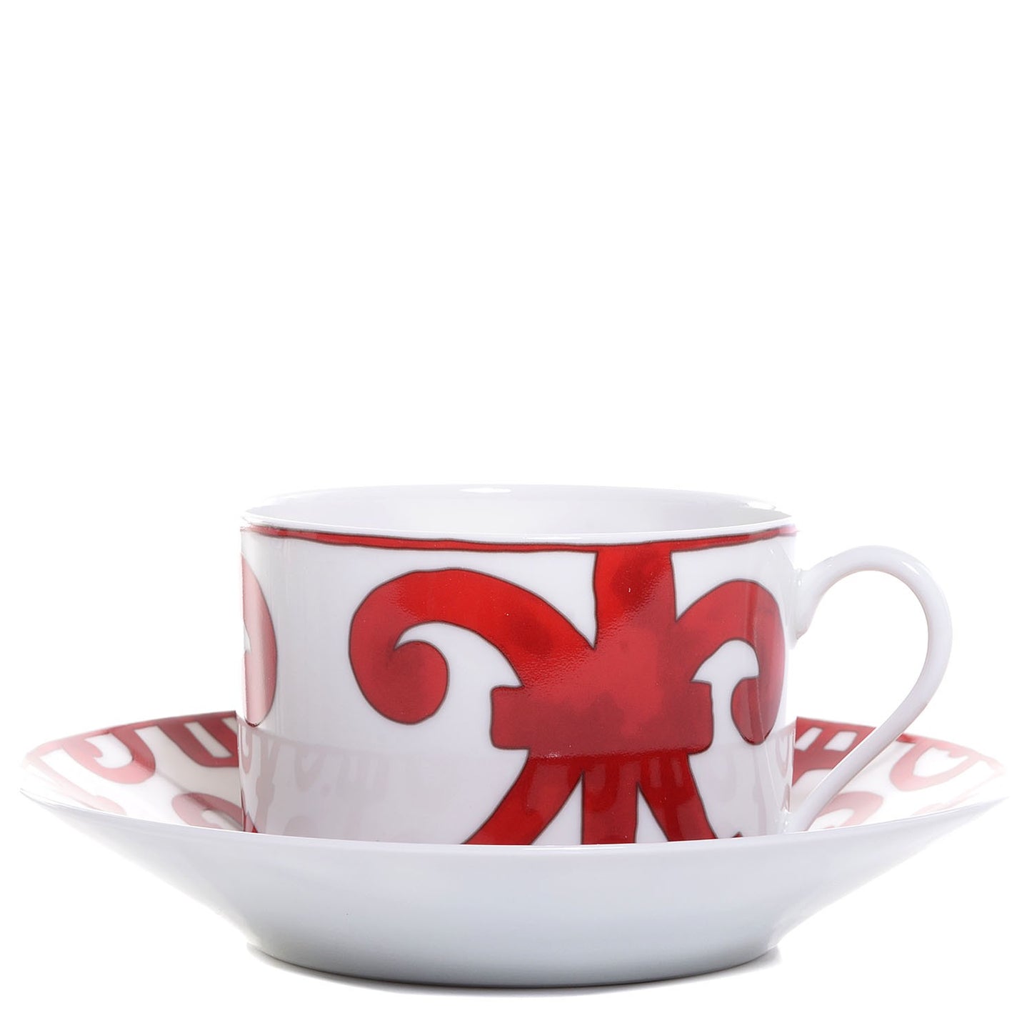 Porcelain Balcon du Guadalquivir Tea Cup and Saucer Set of 2