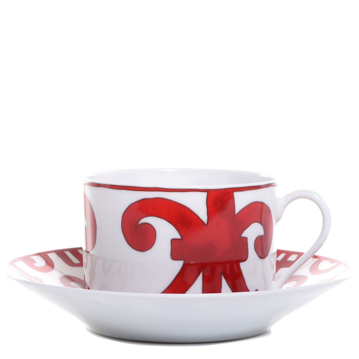 Hermes Porcelain Balcon du Guadalquivir Tea Cup and Saucer Set of 2 1 of 11