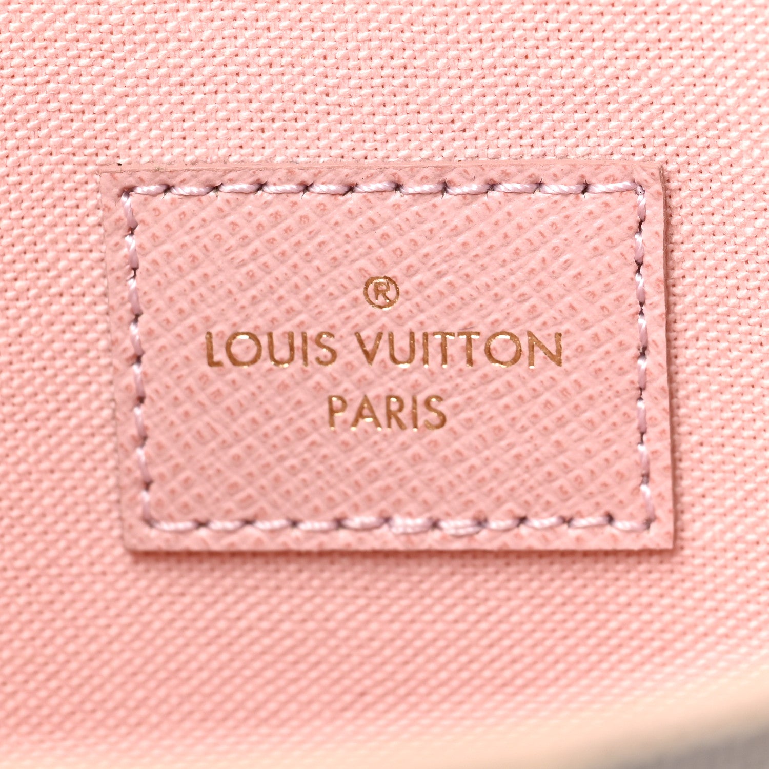 Louis Vuitton Damier Azur Pochette Felicie Chain Wallet Rose Ballerine 7 of 10
