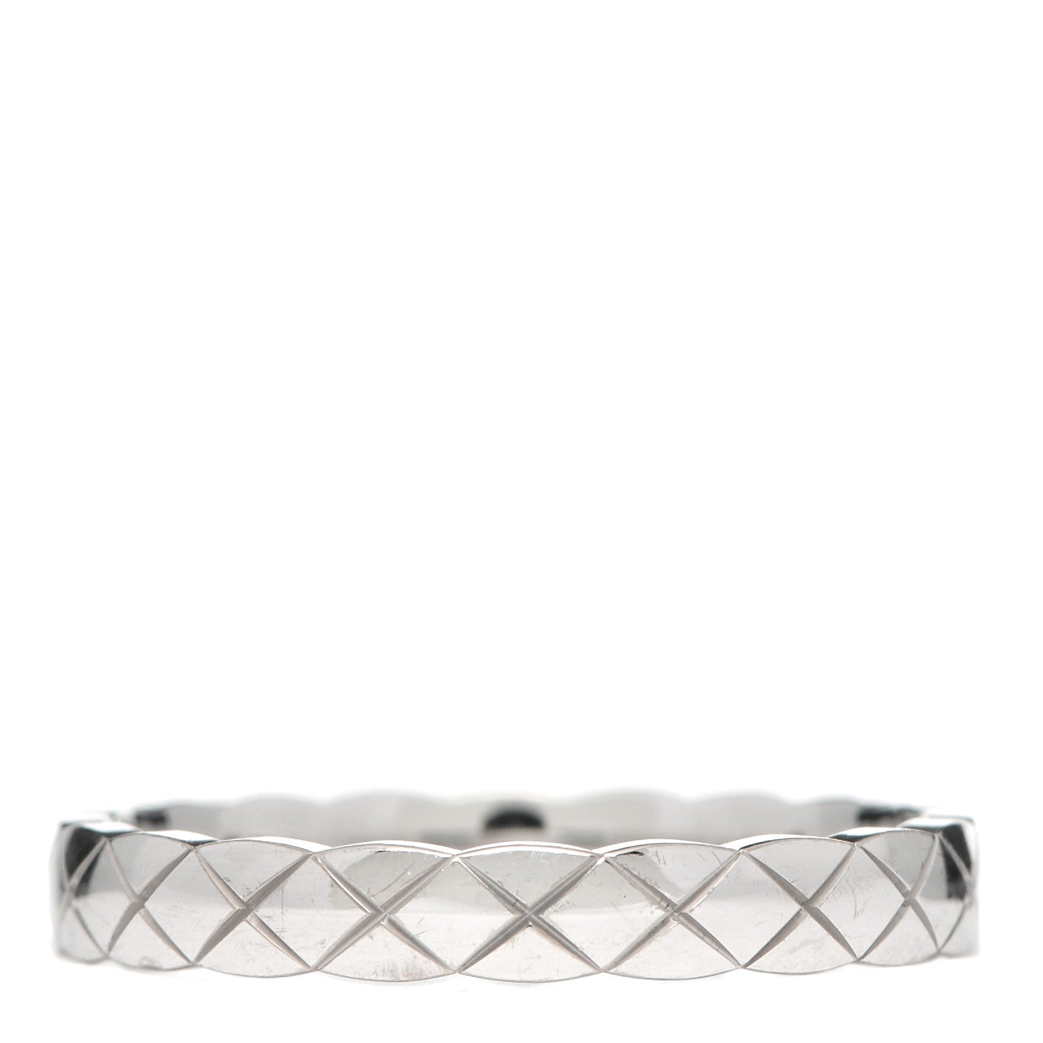 Chanel 18K White Gold Mini Coco Crush Ring 59 8.75 3 of 5