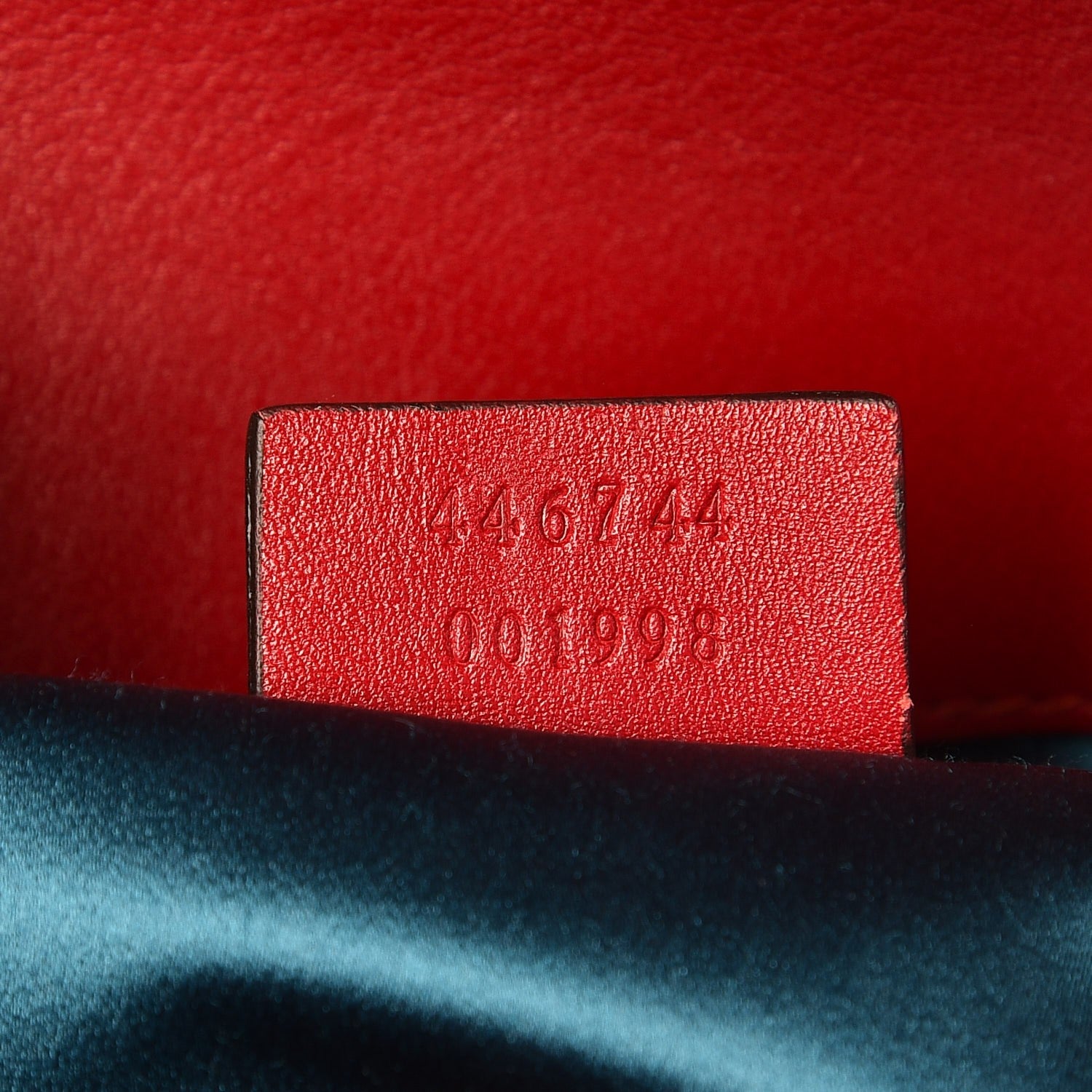 Gucci Velvet Matelasse Mini GG Marmont Shoulder Bag Hibiscus Red 7 of 7
