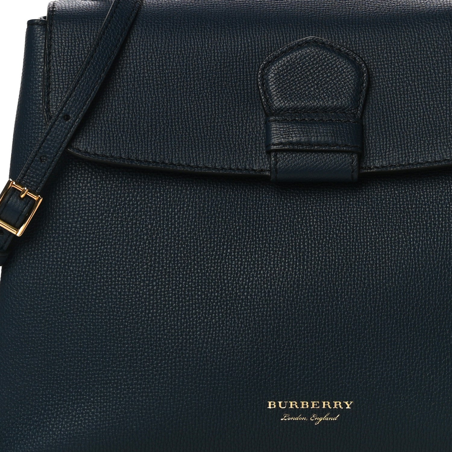 Burberry Derby Calfskin House Check Medium Camberley Ink Blue 7 of 11