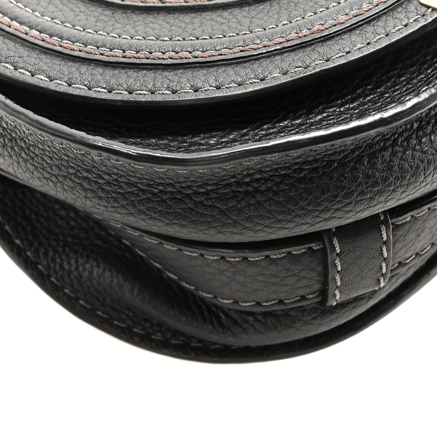 Chloe Calfskin Small Marcie Saddle Bag Black 8 of 9