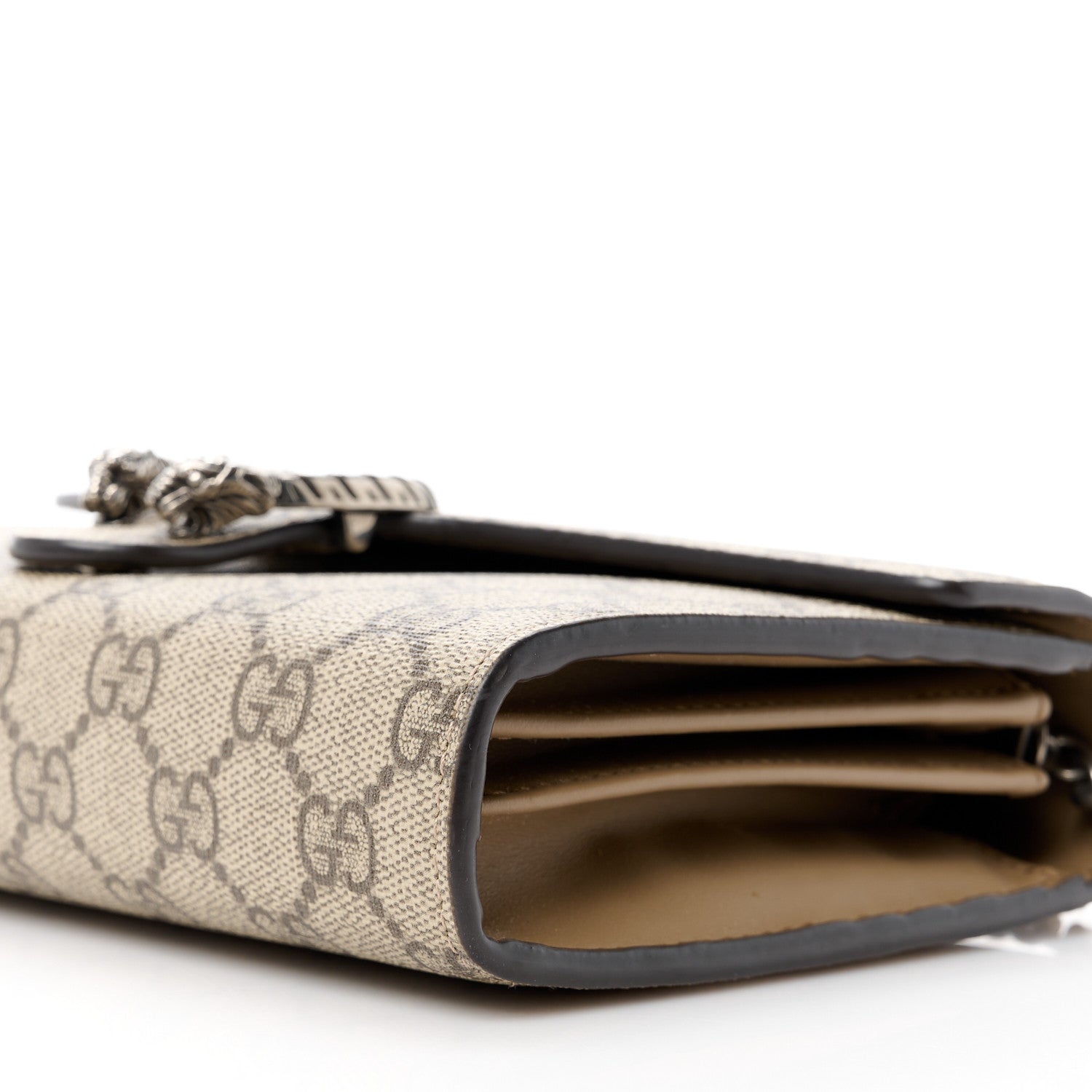 Gucci GG Supreme Monogram Mini Dionysus Chain Wallet Beige Taupe 10 of 10