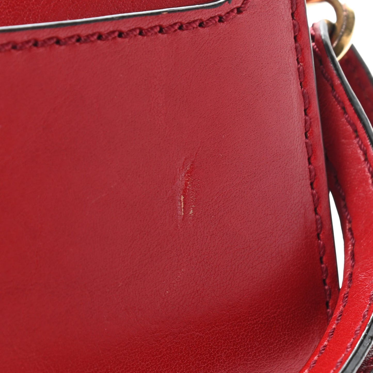 Calfskin Small Madeline Shoulder Bag Red