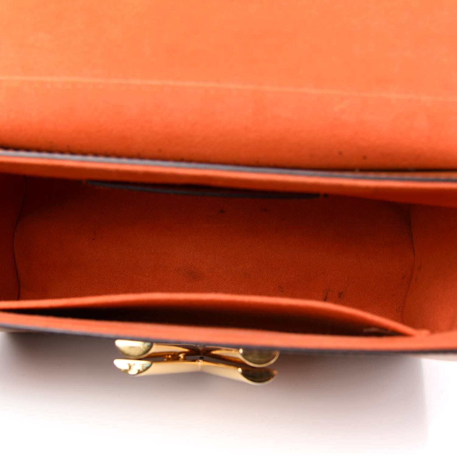 Louis Vuitton Calfskin Catogram Twist Shoulder Bag MM Marron 6 of 15