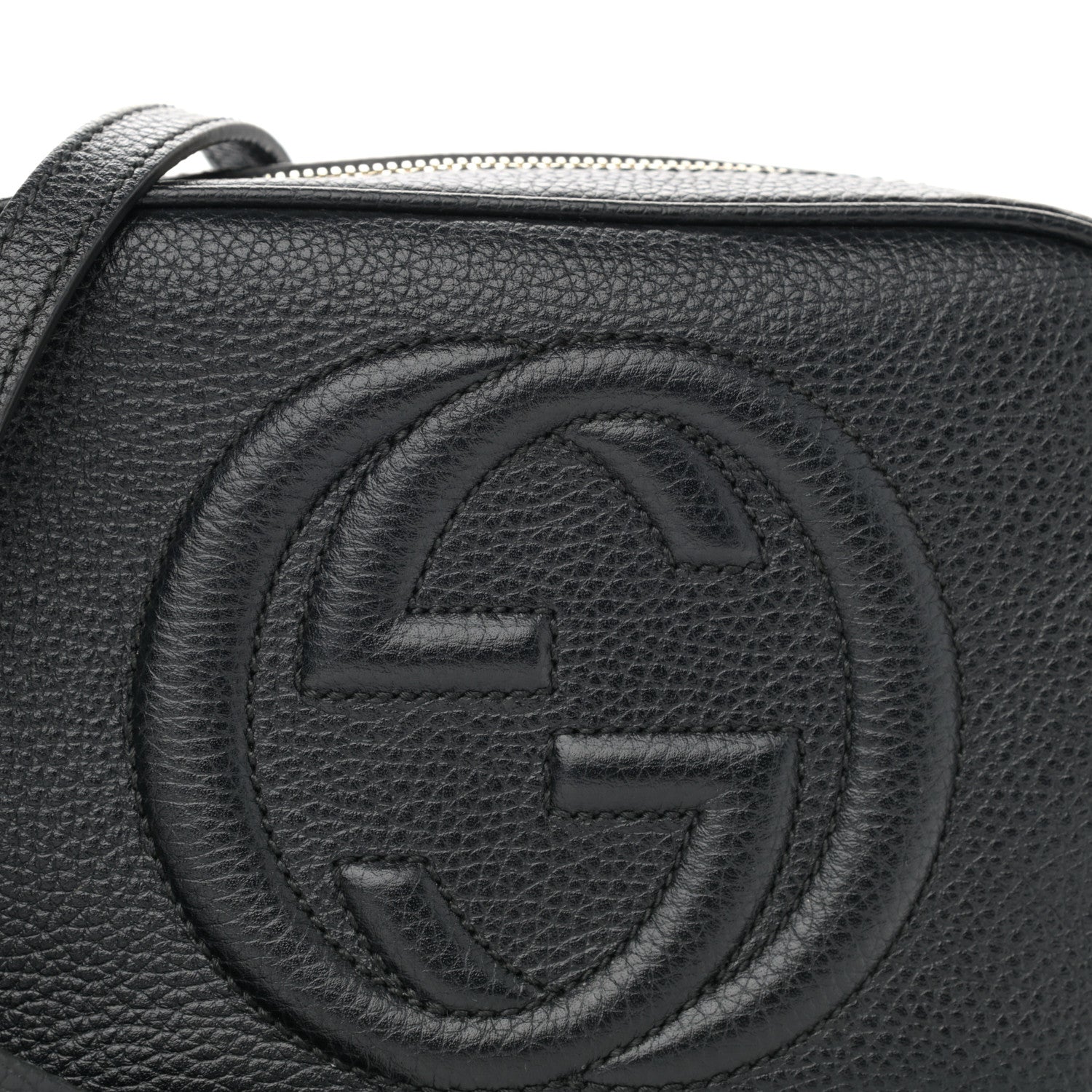 Gucci Pebbled Calfskin Small Soho Disco Bag Black 8 of 12