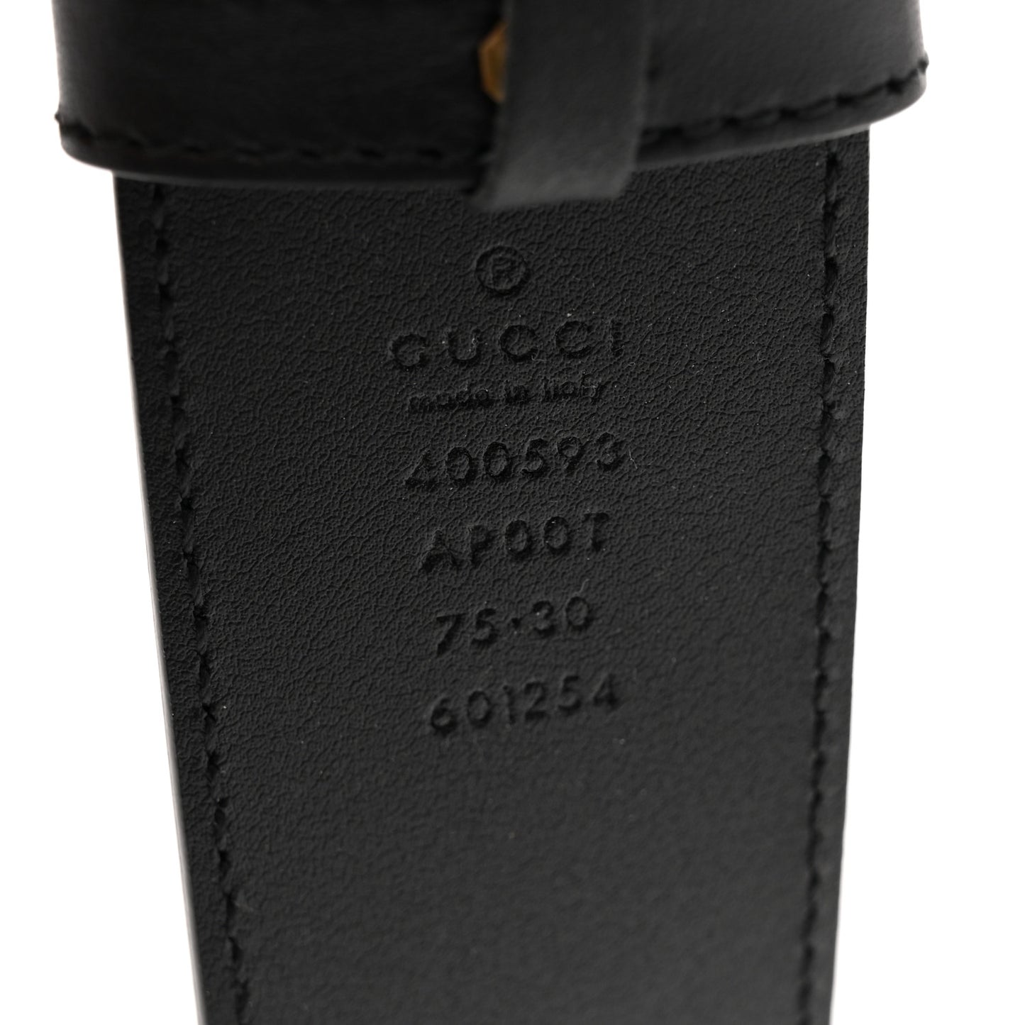 Calfskin Double G 40mm Belt 75 30 Black