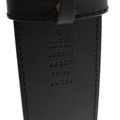 Gucci Calfskin Double G 40mm Belt 75 30 Black 3 of 6