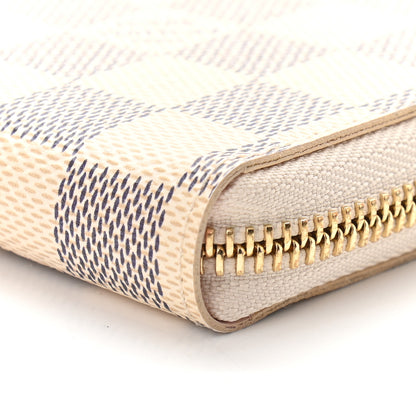Louis Vuitton Damier Azur Clemence Wallet Rose Ballerine 9 of 9