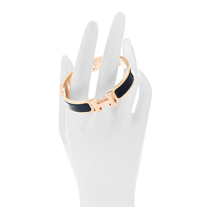 Hermes Enamel Narrow Clic Clac H Bracelet PM Ultramarine 2 of 5