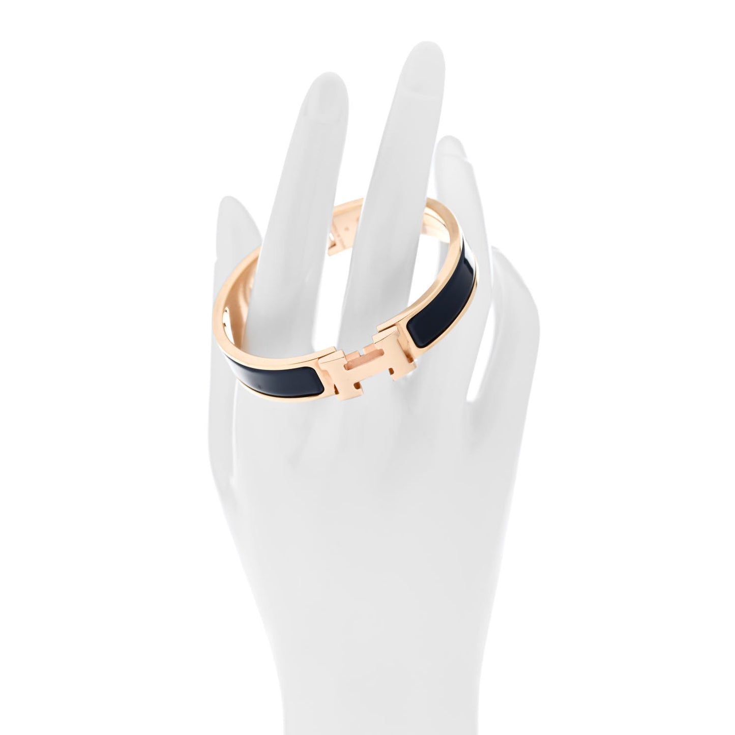 Enamel Narrow Clic Clac H Bracelet PM Ultramarine