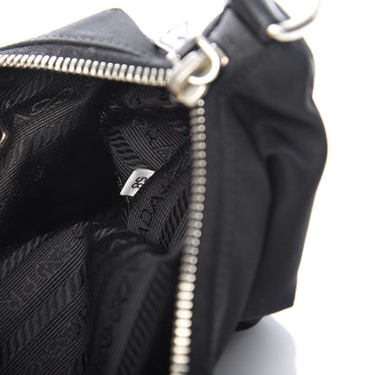 Prada Tessuto Light Nylon Pochette Bag Black 7 of 11