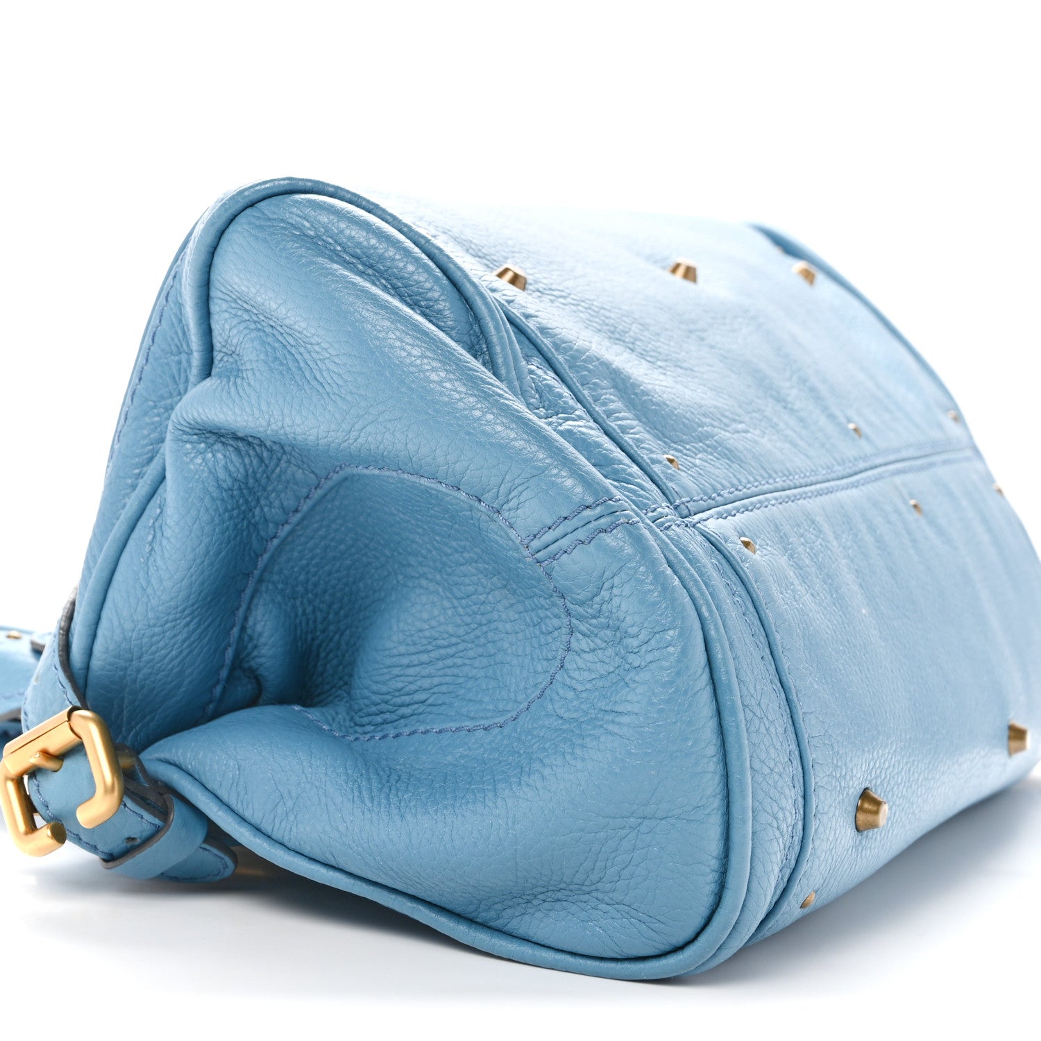 Chloe Calfskin Medium Paddington Satchel Light Blue 9 of 12